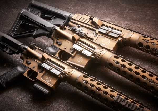 JP Enterprises rifles lined up